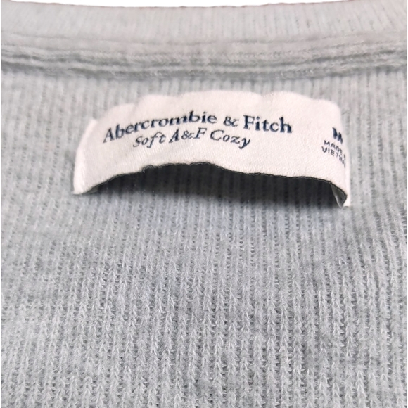Abercrombie & Fitch Soft A&F Cozy‎ V Neck Side Split High Low Sweater Sweatshirt - Picture 2 of 8
